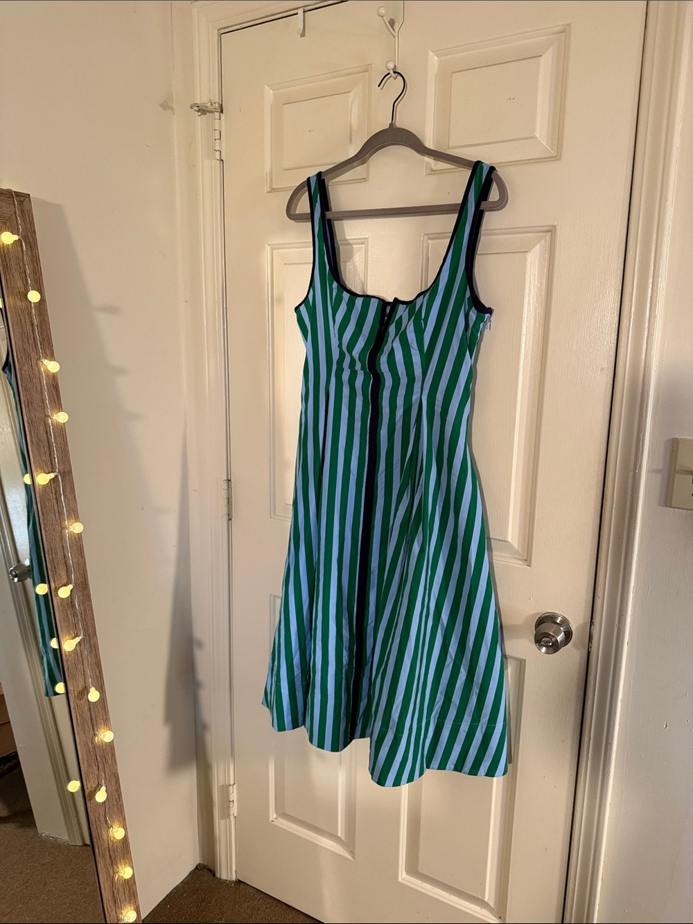 Maeve Sleeveless Notched Square-Neck Midi Dress - Picture 2 of 11